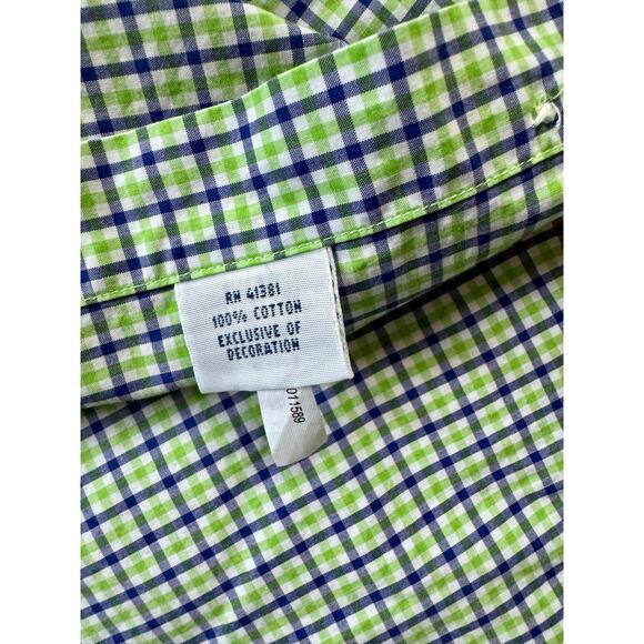 Polo Ralph Lauren Men's Medium Long Sleeve Button Down Shirt Green Blue - Picture 4 of 7